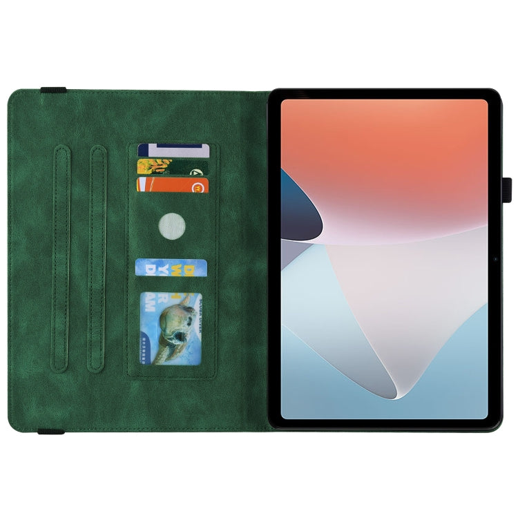 For OPPO Pad Air Butterfly Flower Embossed Leather Tablet Case(Green) - OPPO by PMC TechLife | Online Shopping South Africa | PMC TechLife | Buy Now Pay Later Mobicred