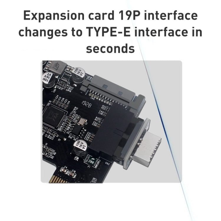 10 PCS 73S Mainboard USB 3.0 19P/20P to Type-E90 Degree Adapter - Others by PMC Jewellery | Online Shopping South Africa | PMC Jewellery | Buy Now Pay Later Mobicred