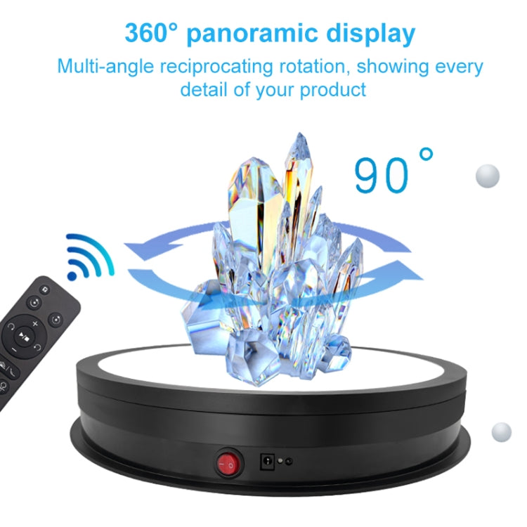 42cm LED Light Electric Rotating Display Stand Turntable, Power Plug:UK Plug(Black) -  by PMC TechLife | Online Shopping South Africa | PMC TechLife | Buy Now Pay Later Mobicred