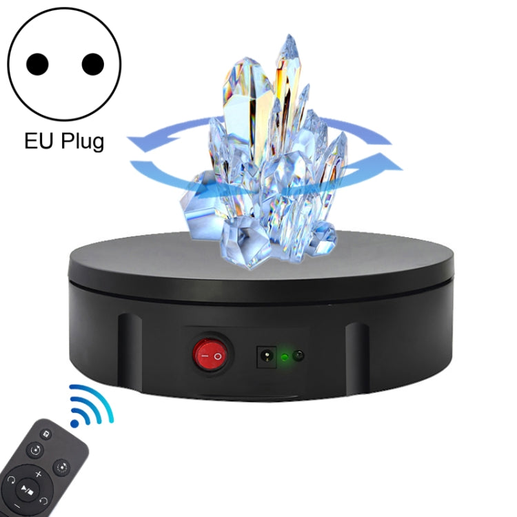 22cm Charging Rotating Display Stand Video Shooting Turntable, Load: 50kg, Power Plug:EU Plug(Black) -  by PMC TechLife | Online Shopping South Africa | PMC TechLife | Buy Now Pay Later Mobicred