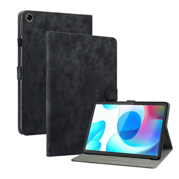 For Realme Pad 10.4 Tiger Pattern PU Tablet Case(Black) - Realme by PMC TechLife | Online Shopping South Africa | PMC TechLife | Buy Now Pay Later Mobicred