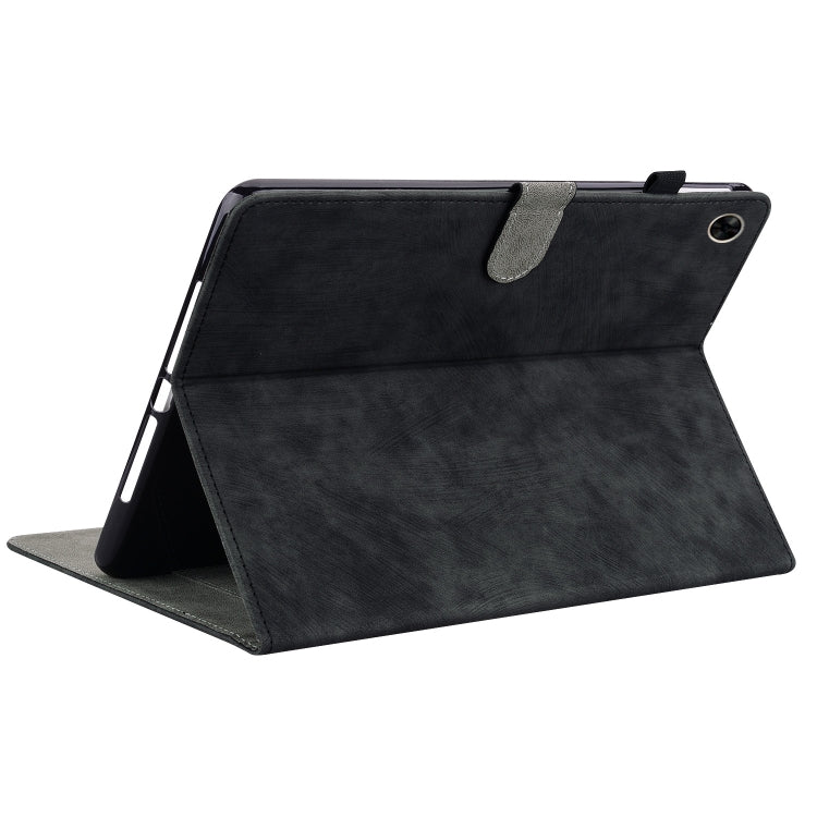 For Realme Pad 10.4 Tiger Pattern PU Tablet Case(Black) - Realme by PMC TechLife | Online Shopping South Africa | PMC TechLife | Buy Now Pay Later Mobicred