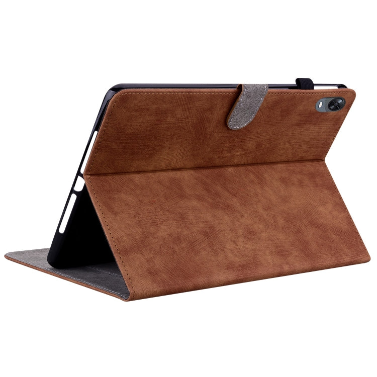 For OPPO Pad 11 Tiger Pattern PU Tablet Case(Brown) - OPPO by PMC TechLife | Online Shopping South Africa | PMC TechLife | Buy Now Pay Later Mobicred