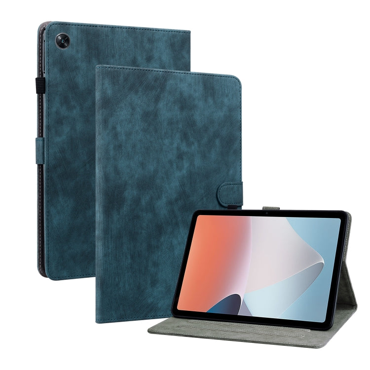 For OPPO Pad Air Tiger Pattern PU Tablet Case(Dark Blue) - free shipping - PMC TechLife - Order now!