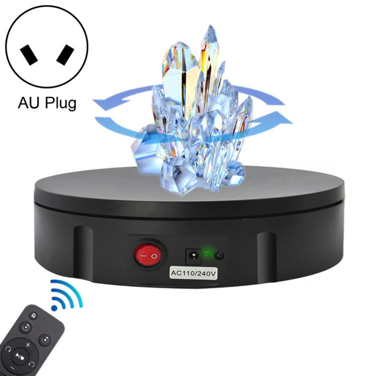 30cm Charging Rotating Display Stand Video Shooting Turntable, Load: 100kg, Power Plug:AU Plug(Black) -  by PMC TechLife | Online Shopping South Africa | PMC TechLife | Buy Now Pay Later Mobicred