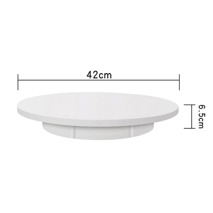 42cm Charging Rotating Display Stand Video Shooting Turntable, Load: 100kg, Power Plug:US Plug(White) - free shipping - PMC TechLife - Order now!