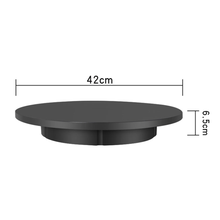 42cm Charging Rotating Display Stand Video Shooting Turntable, Load: 100kg, Power Plug:UK Plug(Black) -  by PMC TechLife | Online Shopping South Africa | PMC TechLife | Buy Now Pay Later Mobicred