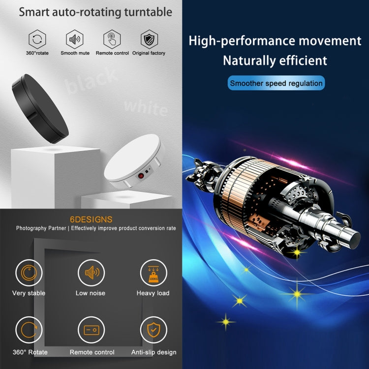 60cm Charging Rotating Display Stand Video Shooting Turntable, Load: 100kg, Power Plug:US Plug(Black) -  by PMC TechLife | Online Shopping South Africa | PMC TechLife | Buy Now Pay Later Mobicred