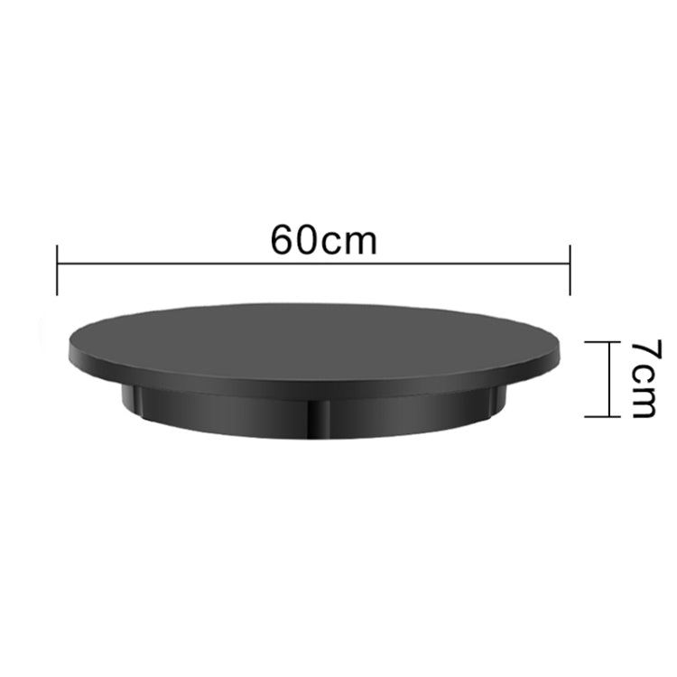 60cm Charging Rotating Display Stand Video Shooting Turntable, Load: 100kg, Power Plug:UK Plug(Black) -  by PMC TechLife | Online Shopping South Africa | PMC TechLife | Buy Now Pay Later Mobicred
