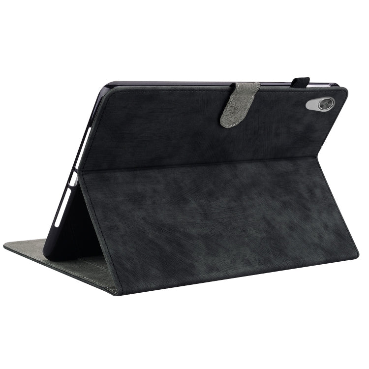 For Lenovo Tab M10 HD Gen 2 Tiger Pattern PU Tablet Case(Black) - Lenovo by PMC TechLife | Online Shopping South Africa | PMC TechLife | Buy Now Pay Later Mobicred