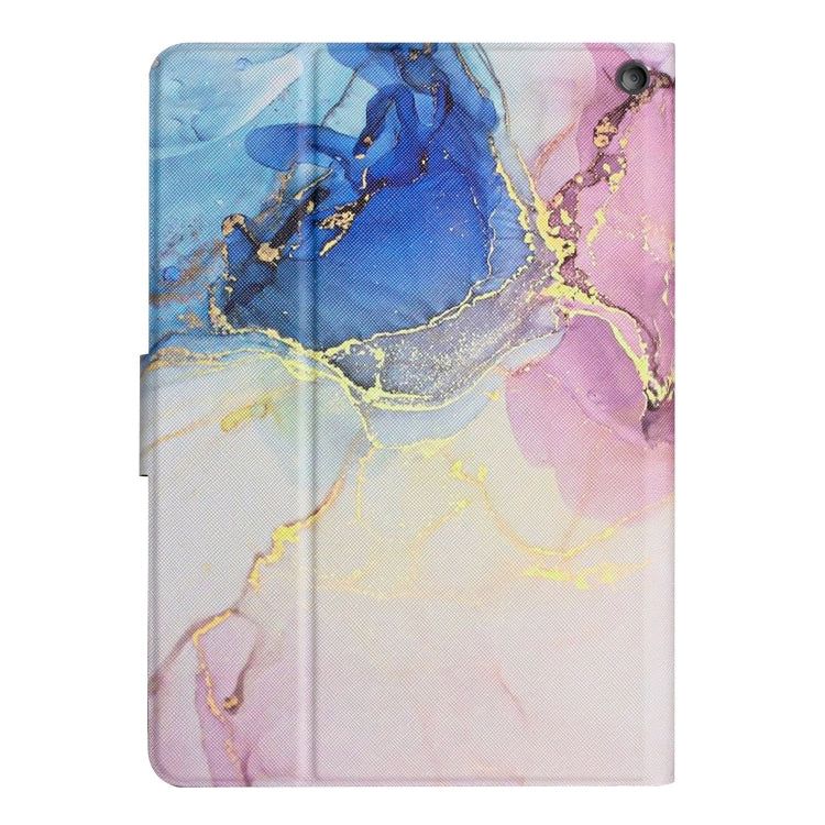 For Amazon Kindle HD 8 2020 Marble Pattern Smart Leather Tablet Case(Pink Blue) - Amazon by PMC TechLife | Online Shopping South Africa | PMC TechLife | Buy Now Pay Later Mobicred