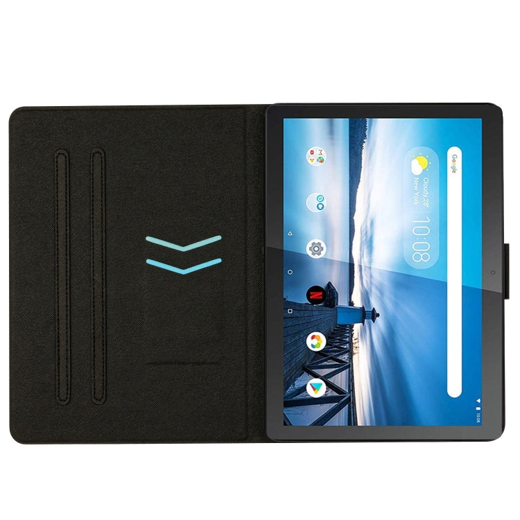 For Lenovo Tab M10 X605F X505 Marble Pattern Smart Leather Tablet Case(Purple) - Lenovo by PMC TechLife | Online Shopping South Africa | PMC TechLife | Buy Now Pay Later Mobicred
