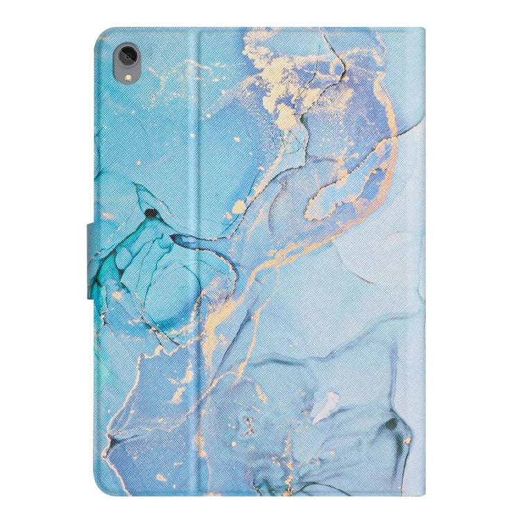 For Lenovo Tab P11 Marble Pattern Smart Leather Tablet Case(Blue) - Lenovo by PMC TechLife | Online Shopping South Africa | PMC TechLife | Buy Now Pay Later Mobicred