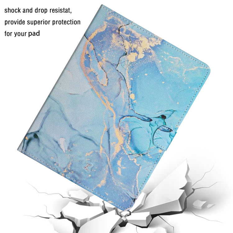 For 10 inch Tablet Marble Pattern Leather Tablet Case(Blue) - Others by PMC TechLife | Online Shopping South Africa | PMC TechLife | Buy Now Pay Later Mobicred