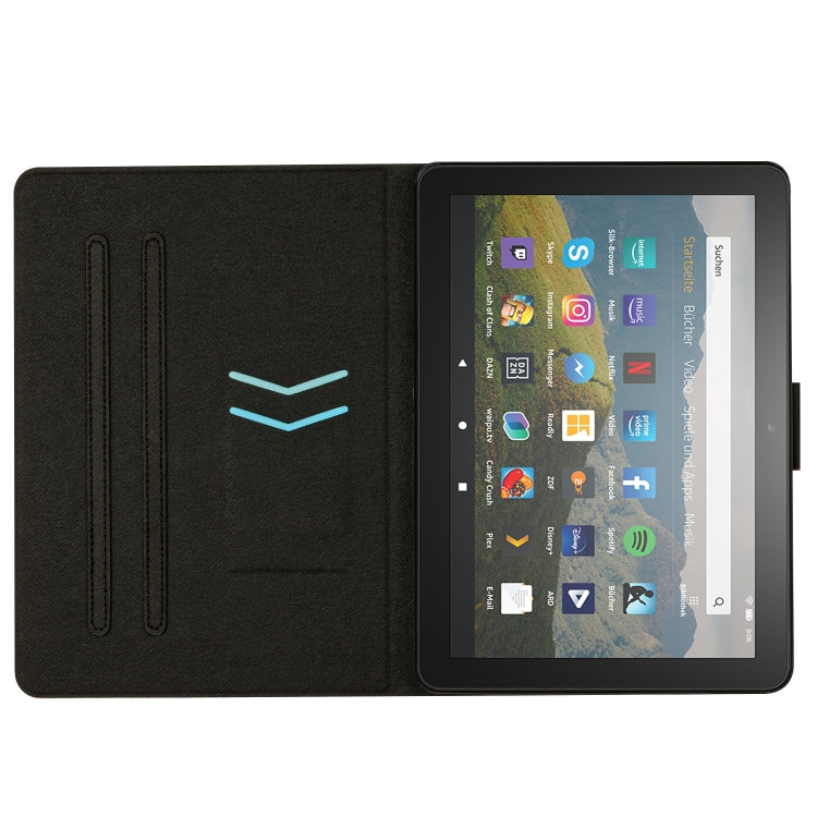 For Amazon Kindle Fire HD 8 2020 Stitching Solid Color Smart Leather Tablet Case(Orange) - Lenovo by PMC TechLife | Online Shopping South Africa | PMC TechLife | Buy Now Pay Later Mobicred
