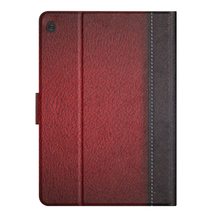 For Lenovo Tab M10 X605F X505 Stitching Solid Color Smart Leather Tablet Case(Red) - Lenovo by PMC TechLife | Online Shopping South Africa | PMC TechLife | Buy Now Pay Later Mobicred