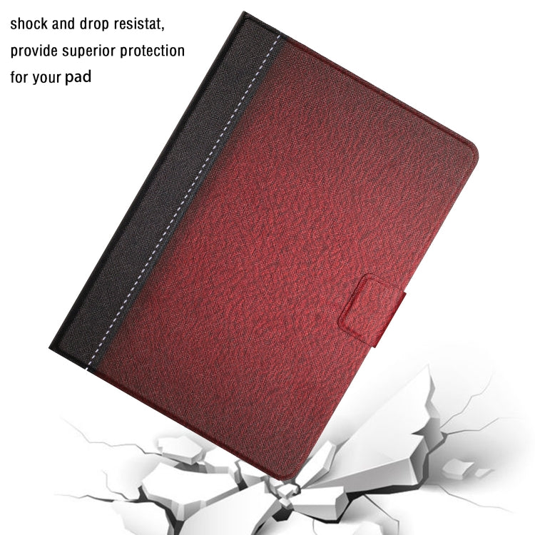 For Lenovo Tab M10 X605F X505 Stitching Solid Color Smart Leather Tablet Case(Red) - Lenovo by PMC TechLife | Online Shopping South Africa | PMC TechLife | Buy Now Pay Later Mobicred