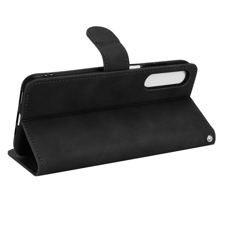 For HTC Desire 22 Pro Skin Feel Magnetic Flip Leather Phone Case(Black) - free shipping - PMC TechLife - Order now!