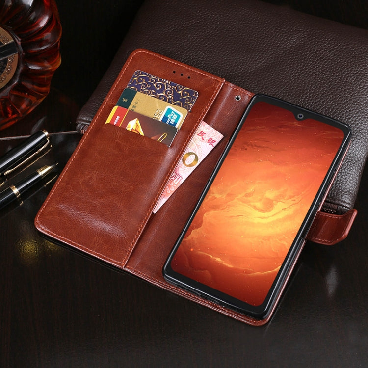 For Blackview BV9800 Pro idewei Crazy Horse Texture Horizontal Flip Leather Case with Holder & Card Slots & Wallet(Rose Red) - More Brand by idewei | Online Shopping South Africa | PMC TechLife | Buy Now Pay Later Mobicred