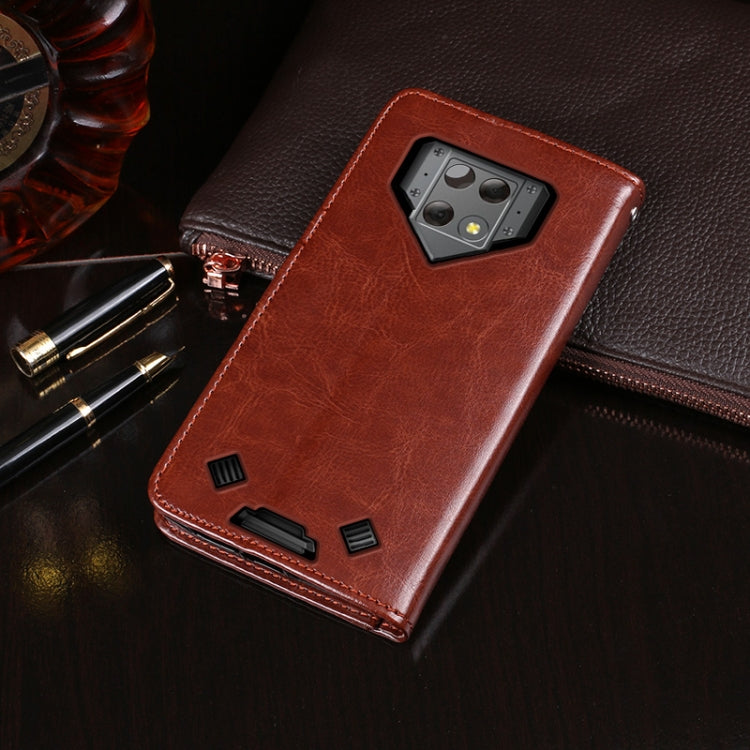 For Blackview BV9800 Pro idewei Crazy Horse Texture Horizontal Flip Leather Case with Holder & Card Slots & Wallet(Red) - More Brand by idewei | Online Shopping South Africa | PMC TechLife | Buy Now Pay Later Mobicred