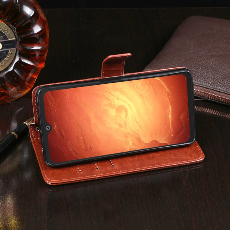 For Blackview BV9800 Pro idewei Crazy Horse Texture Horizontal Flip Leather Case with Holder & Card Slots & Wallet(Red) - More Brand by idewei | Online Shopping South Africa | PMC TechLife | Buy Now Pay Later Mobicred