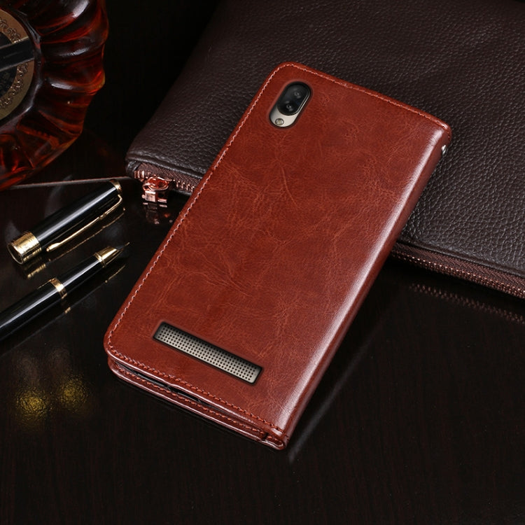 For Doogee X90 idewei Crazy Horse Texture Horizontal Flip Leather Case with Holder & Card Slots & Wallet(Yellow) - More Brand by idewei | Online Shopping South Africa | PMC TechLife | Buy Now Pay Later Mobicred