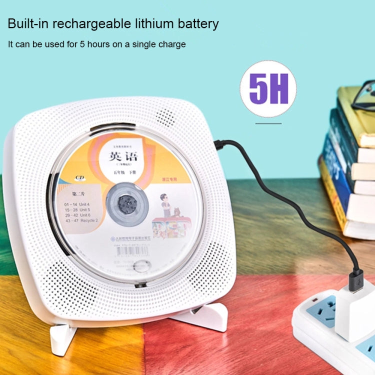 Kecag KC-609 Wall Mounted Home DVD Player Bluetooth CD Player, Specification:DVD/CD+Connectable TV  + Plug-In Version(Pink) - free shipping - PMC Jewellery - Order now!