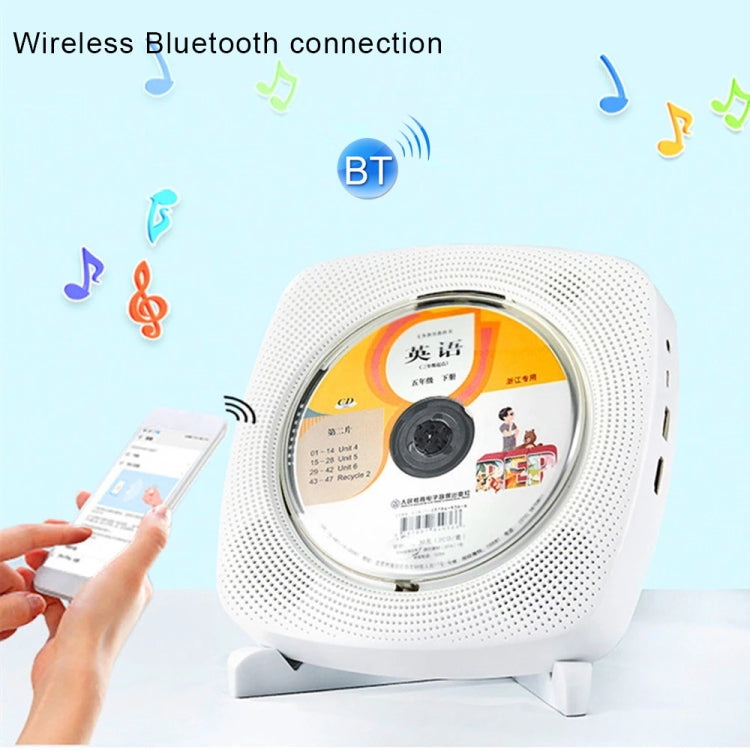 Kecag KC-609 Wall Mounted Home DVD Player Bluetooth CD Player, Specification:CD Version+ Not Connected to TV+ Plug-In Version(White) - free shipping - PMC Jewellery - Order now!