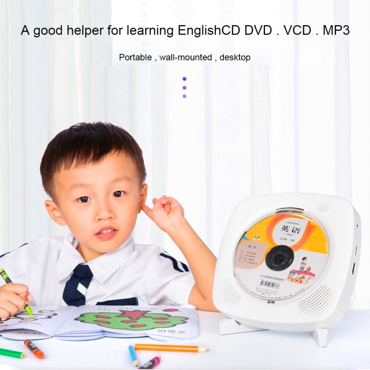 Kecag KC-609 Wall Mounted Home DVD Player Bluetooth CD Player, Specification:CD Version +Not Connected to TV + Charging Version(Pink) - free shipping - PMC Jewellery - Order now!