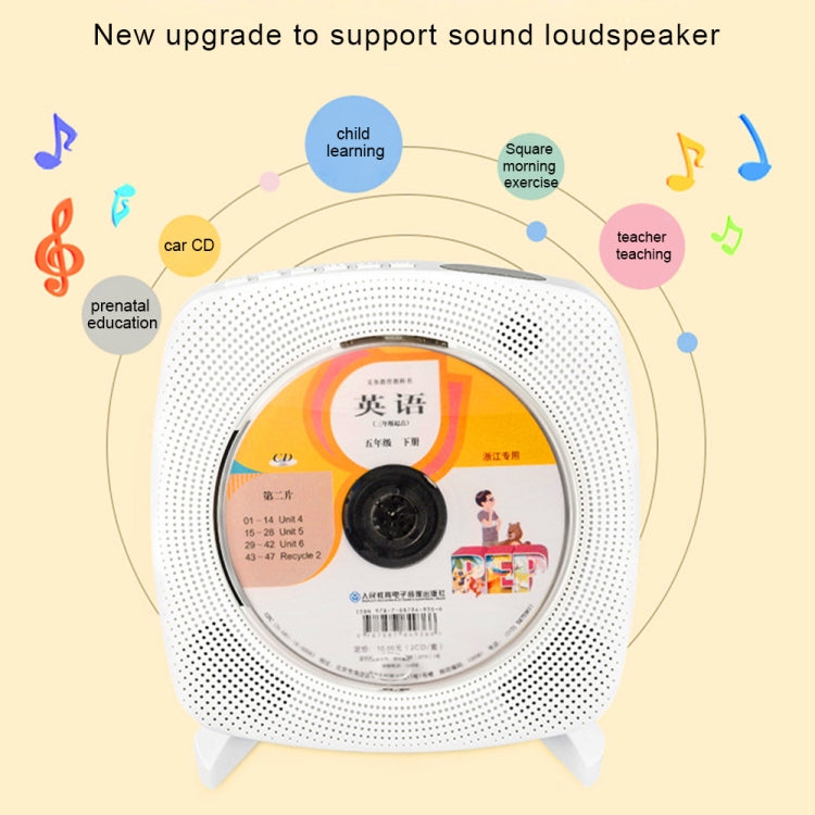 Kecag KC-609 Wall Mounted Home DVD Player Bluetooth CD Player, Specification:CD Version +Not Connected to TV + Charging Version(Pink) - free shipping - PMC Jewellery - Order now!