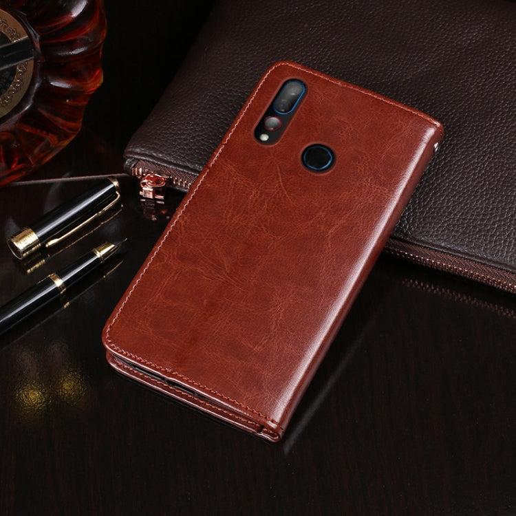 For HTC Desire 19+ idewei Crazy Horse Texture Horizontal Flip Leather Case with Holder & Card Slots & Wallet(Red) - free shipping - PMC Jewellery - Order now!