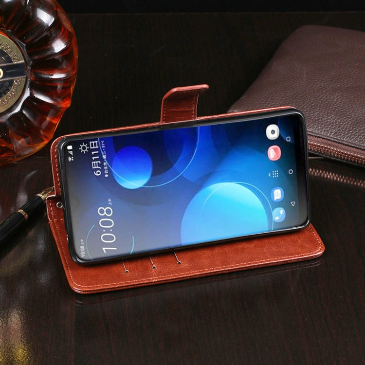For HTC Desire 19+ idewei Crazy Horse Texture Horizontal Flip Leather Case with Holder & Card Slots & Wallet(Red) - free shipping - PMC Jewellery - Order now!