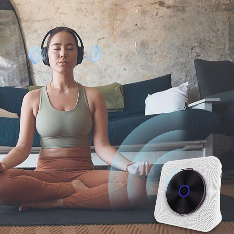 Kecag KC-806 2A Retro Bluetooth Music Disc Album CD Player, Specification:Rechargeable Version(White) - free shipping - PMC Jewellery - Order now!