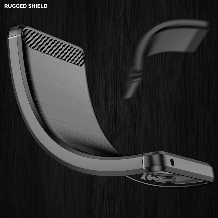 For OnePlus 9R Brushed Texture Carbon Fiber TPU Phone Case(Black) - OnePlus Cases by PMC TechLife | Online Shopping South Africa | PMC TechLife