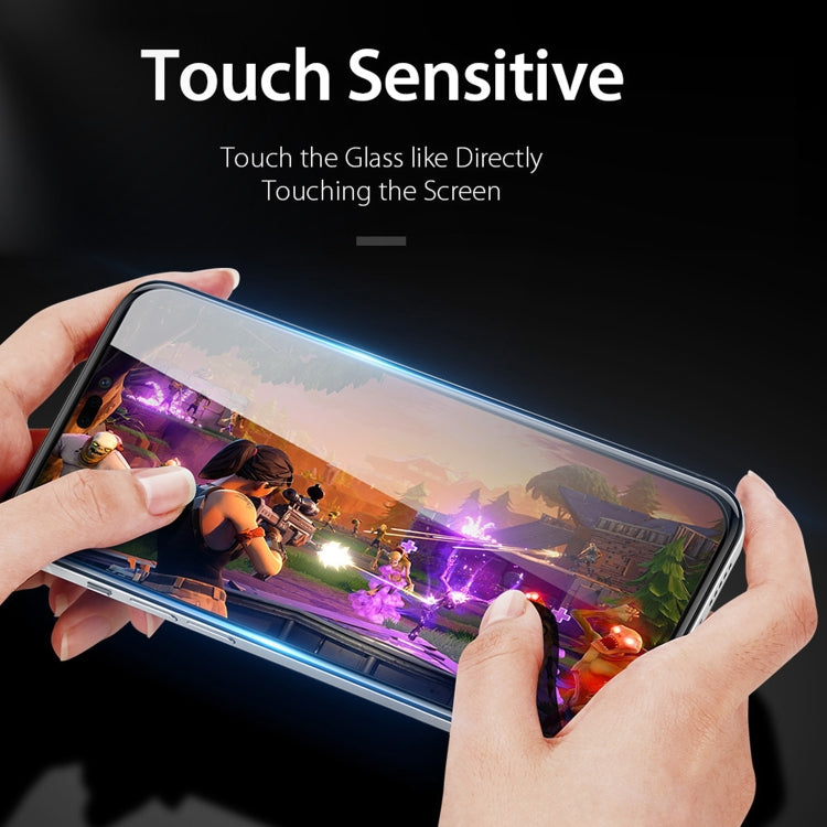 For iPhone 16e / 14 / 13 / 13 Pro 10pcs DUX DUCIS 0.33mm 9H Medium Alumina Tempered Glass Film(Black) - free shipping - PMC Jewellery - Order now!