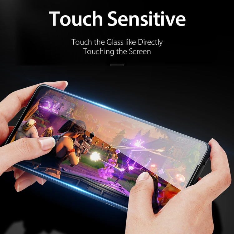 10 PCS For Motorola Moto G42 / G62 DUX DUCIS 0.33mm 9H Medium Alumina Tempered Glass Film(Black) - free shipping - PMC Jewellery - Order now!