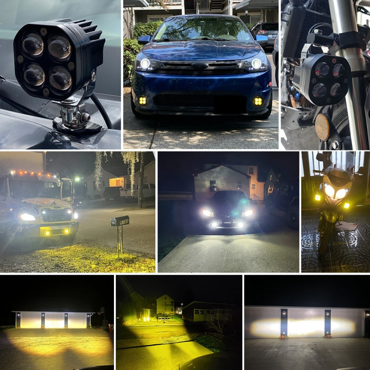 Car 3 inch Continuous Two-color Spotlight 20W / 2000LM / DC9-30V - free shipping - PMC TechLife - Order now!