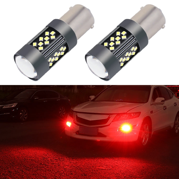1 Pair 1156 12V 7W Continuous Car LED Fog Light(Red Light) - Fog / Driving Lights by PMC TechLife | Online Shopping South Africa | PMC TechLife | Buy Now Pay Later Mobicred