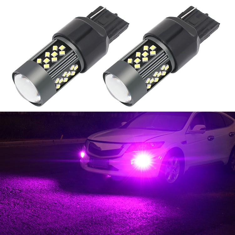 1 Pair 7440 12V 7W Continuous Car LED Fog Light(Purple Light) - Fog / Driving Lights by PMC TechLife | Online Shopping South Africa | PMC TechLife | Buy Now Pay Later Mobicred