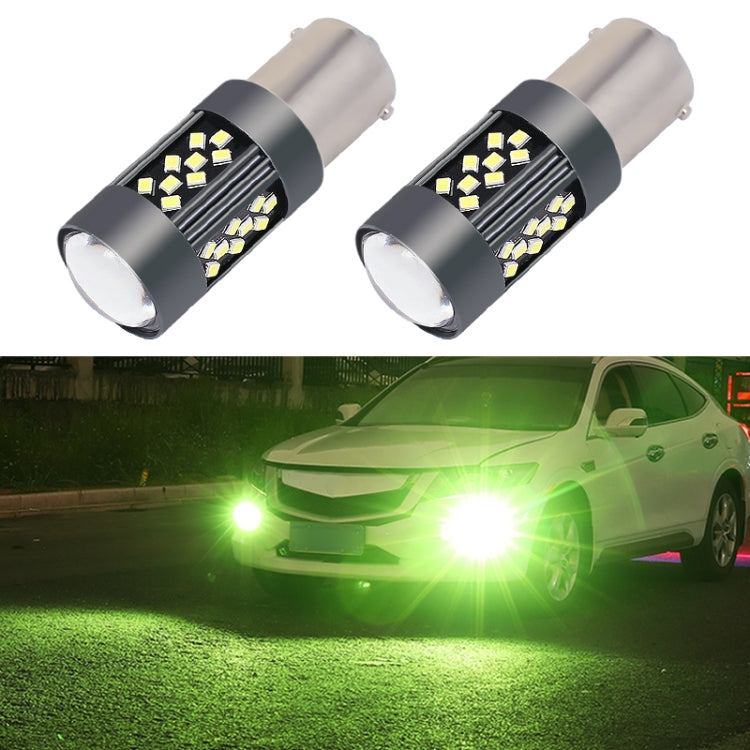 1 Pair 1156 12V 7W Strobe Car LED Fog Light(Lime Light) - Fog / Driving Lights by PMC TechLife | Online Shopping South Africa | PMC TechLife | Buy Now Pay Later Mobicred