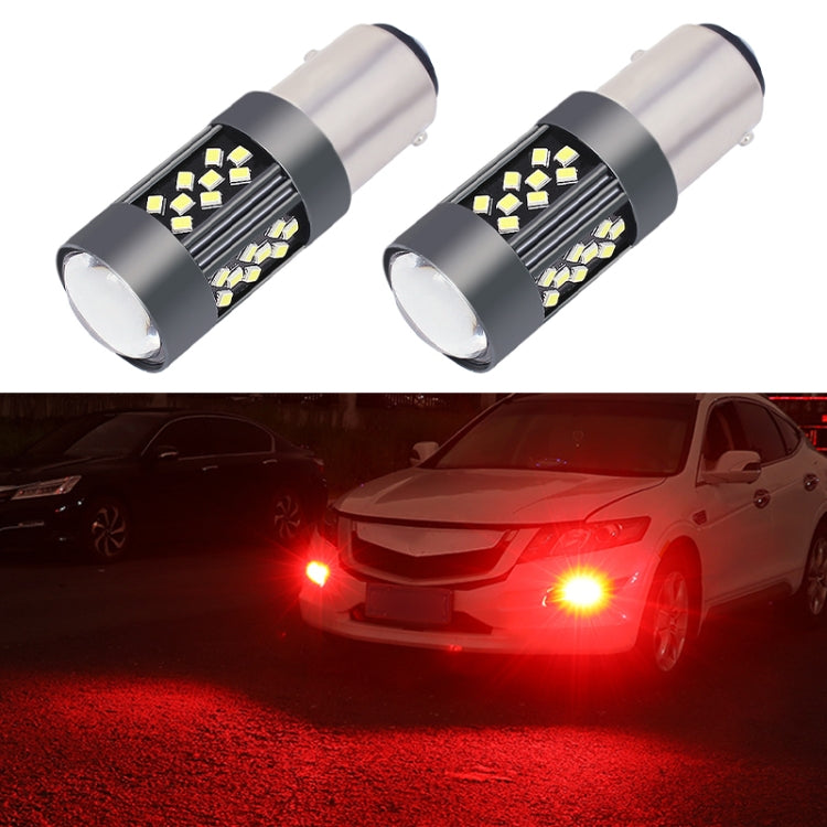 1 Pair 1157 12V 7W Strobe Car LED Fog Light(Red Light) - Fog / Driving Lights by PMC TechLife | Online Shopping South Africa | PMC TechLife | Buy Now Pay Later Mobicred
