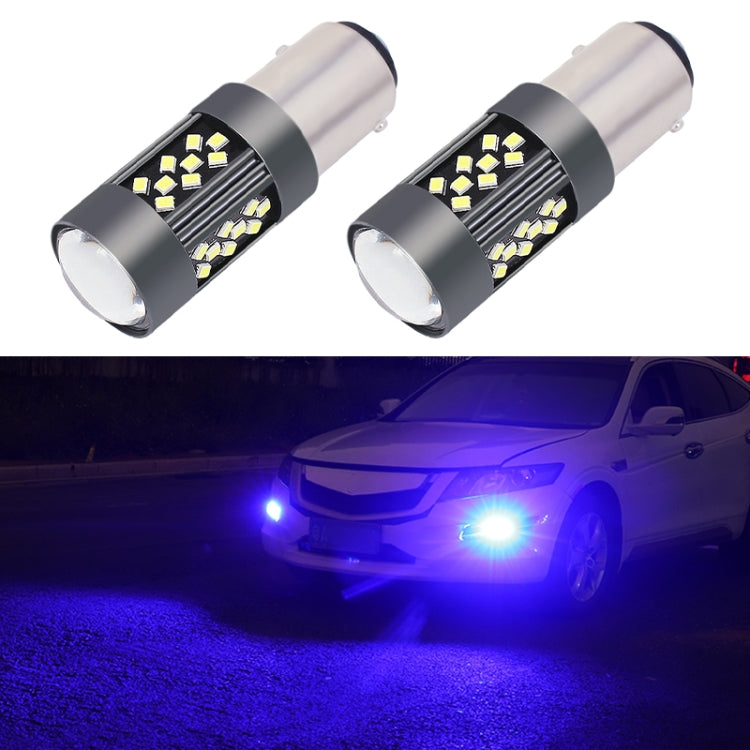 1 Pair 1157 12V 7W Strobe Car LED Fog Light(Blue Light) - Fog / Driving Lights by PMC TechLife | Online Shopping South Africa | PMC TechLife | Buy Now Pay Later Mobicred