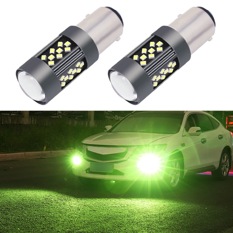 1 Pair 1157 12V 7W Strobe Car LED Fog Light(Lime Light) - Fog / Driving Lights by PMC TechLife | Online Shopping South Africa | PMC TechLife | Buy Now Pay Later Mobicred