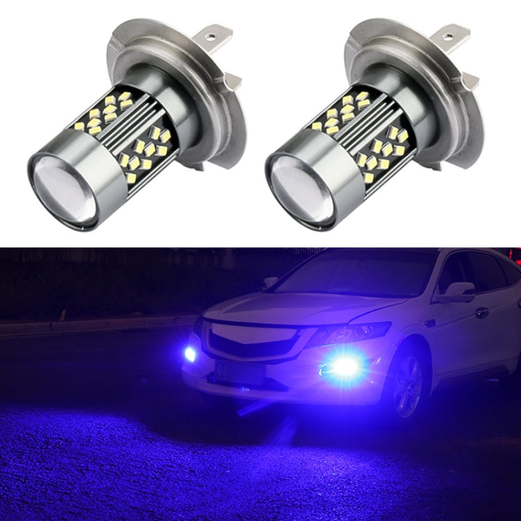 1 Pair H7 12V 7W Strobe Car LED Fog Light(Blue Light) - Fog / Driving Lights by PMC TechLife | Online Shopping South Africa | PMC TechLife | Buy Now Pay Later Mobicred