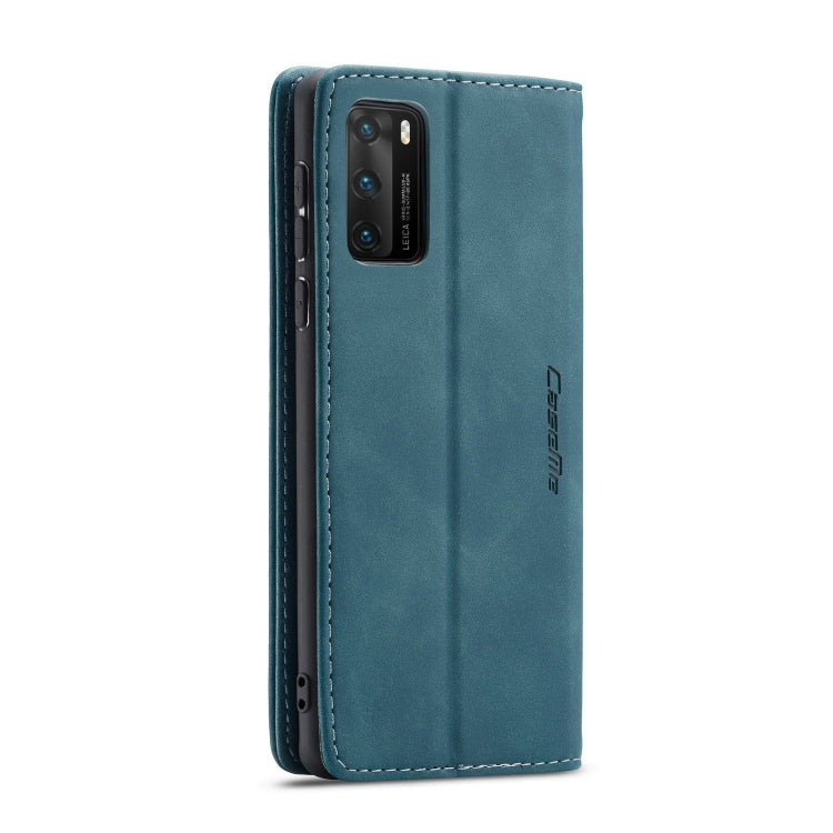 For Huawei P40 CaseMe-013 Multifunctional Horizontal Flip Leather Case with Card Slot & Holder & Wallet(Blue) - Huawei Cases by CaseMe | Online Shopping South Africa | PMC Jewellery | Buy Now Pay Later Mobicred