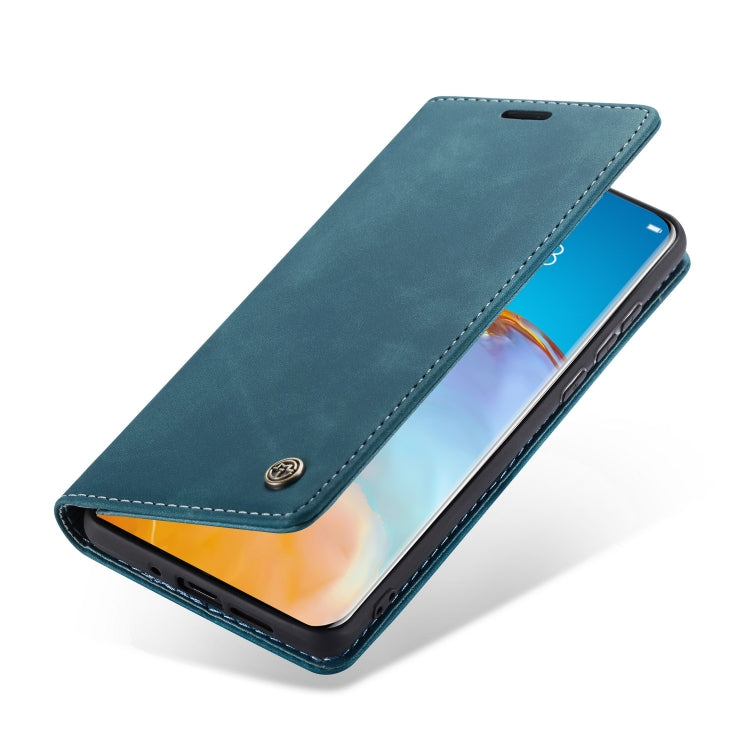 For Huawei P40 CaseMe-013 Multifunctional Horizontal Flip Leather Case with Card Slot & Holder & Wallet(Blue) - Huawei Cases by CaseMe | Online Shopping South Africa | PMC Jewellery | Buy Now Pay Later Mobicred