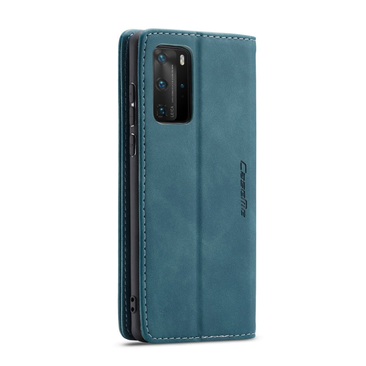 For Huawei P40 Pro CaseMe-013 Multifunctional Horizontal Flip Leather Case with Card Slot & Holder & Wallet(Blue) - Huawei Cases by CaseMe | Online Shopping South Africa | PMC Jewellery | Buy Now Pay Later Mobicred