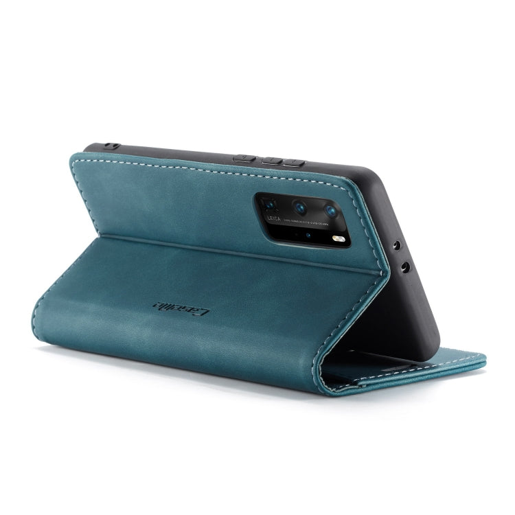For Huawei P40 Pro CaseMe-013 Multifunctional Horizontal Flip Leather Case with Card Slot & Holder & Wallet(Blue) - Huawei Cases by CaseMe | Online Shopping South Africa | PMC Jewellery | Buy Now Pay Later Mobicred