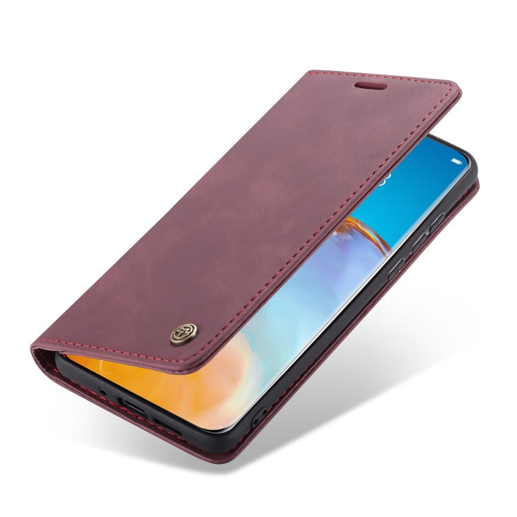 For Huawei P40 Pro CaseMe-013 Multifunctional Horizontal Flip Leather Case with Card Slot & Holder & Wallet(Wine Red) - Huawei Cases by CaseMe | Online Shopping South Africa | PMC Jewellery | Buy Now Pay Later Mobicred