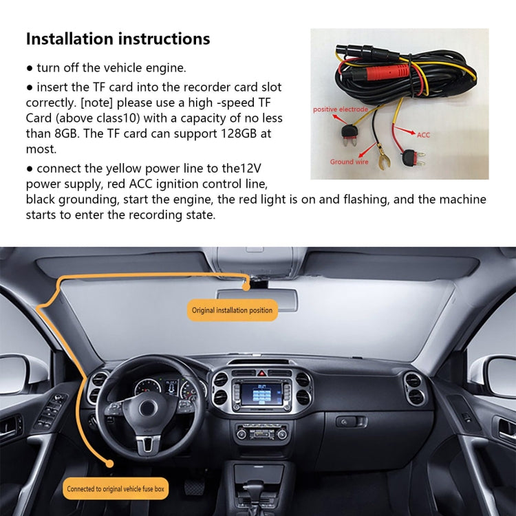 4K Dual Camera HD Night Vision WiFi Car Dash Cam Driving Recorder - Car DVRs by PMC TechLife | Online Shopping South Africa | PMC TechLife | Buy Now Pay Later Mobicred